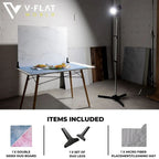 V-Flat Plastered Pink/Barn Door Blue - XL