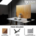 V-Flat Wood Slats Light/Wood Slats Dark - XL