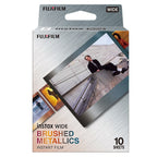 Fujifilm INSTAX Wide Color Film - brushed metal frame / 10 pack