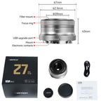 AstrHori 27mm f/2,8 II Nikon Z (APS-C) Autoenfoque plata