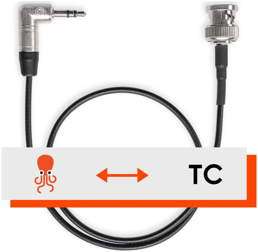 Tentacle Sync Cable a código de tiempo BNC recto