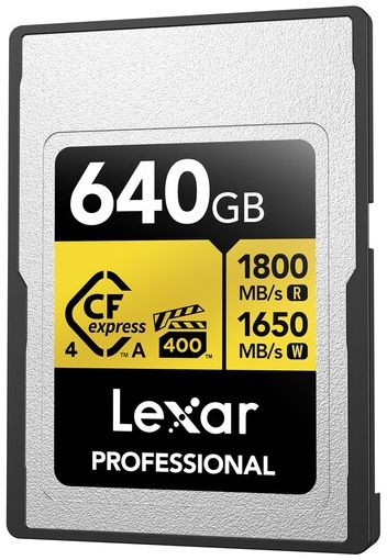 Lexar Professional Gold 4.0 CFexpress Type A 640GB VPG400 R1800/W1650 MB/s