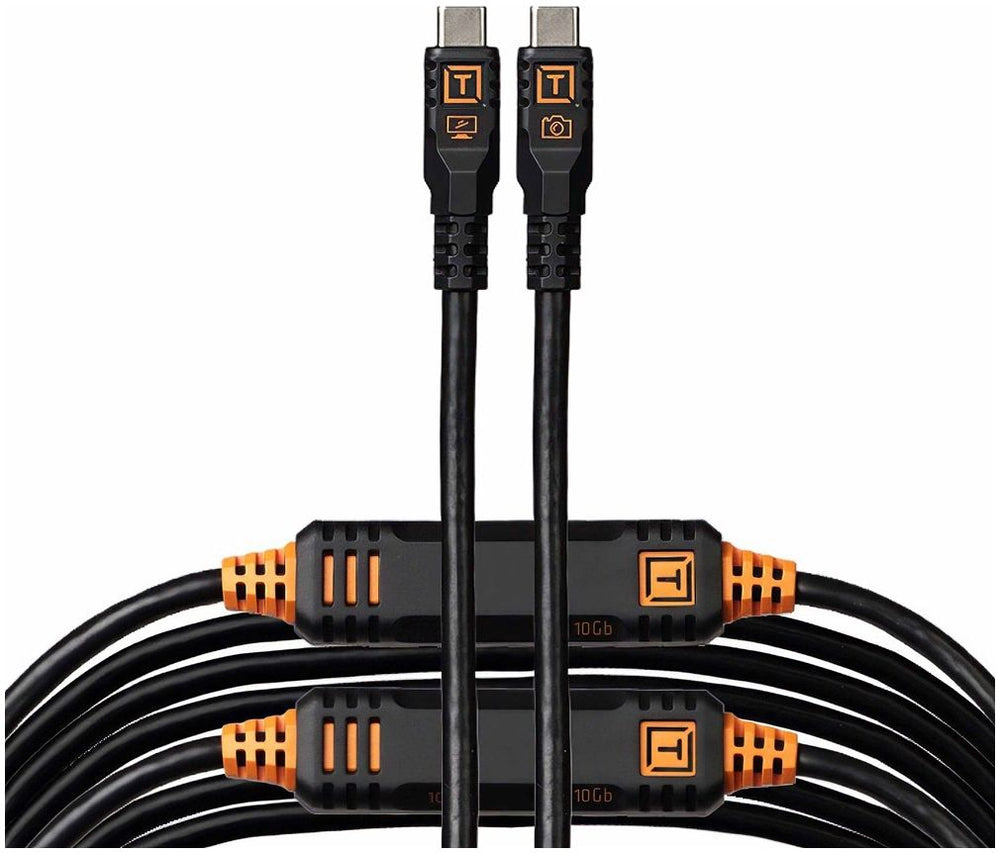 Tether Tools TetherPro Optima 10G USB-C, 9,4 m (31'), recto negro