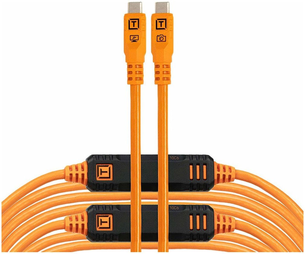 Tether Tools TetherPro Optima 10G USB-C, 9,4 m (31'), recto naranja