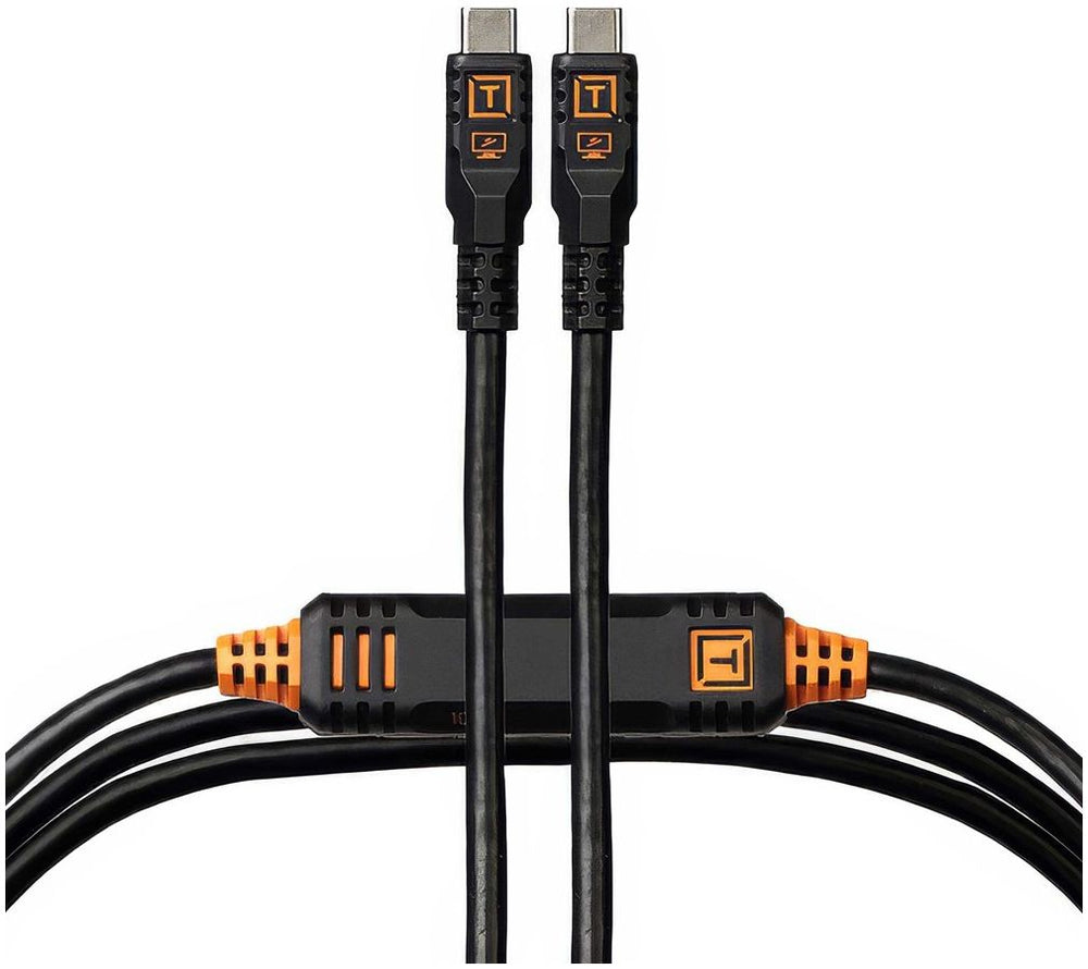 Tether Tools TetherPro Optima 10G USB-C, 4,6 m (15'), recto negro
