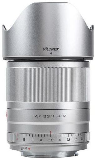 Viltrox AF 33mm f/1.4 AF Fujifilm X-montura plata