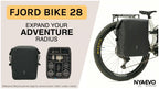 NYA-EVO Fjord Bike 28 Waterproof Roll Top Pannier 28L, Graphite Black