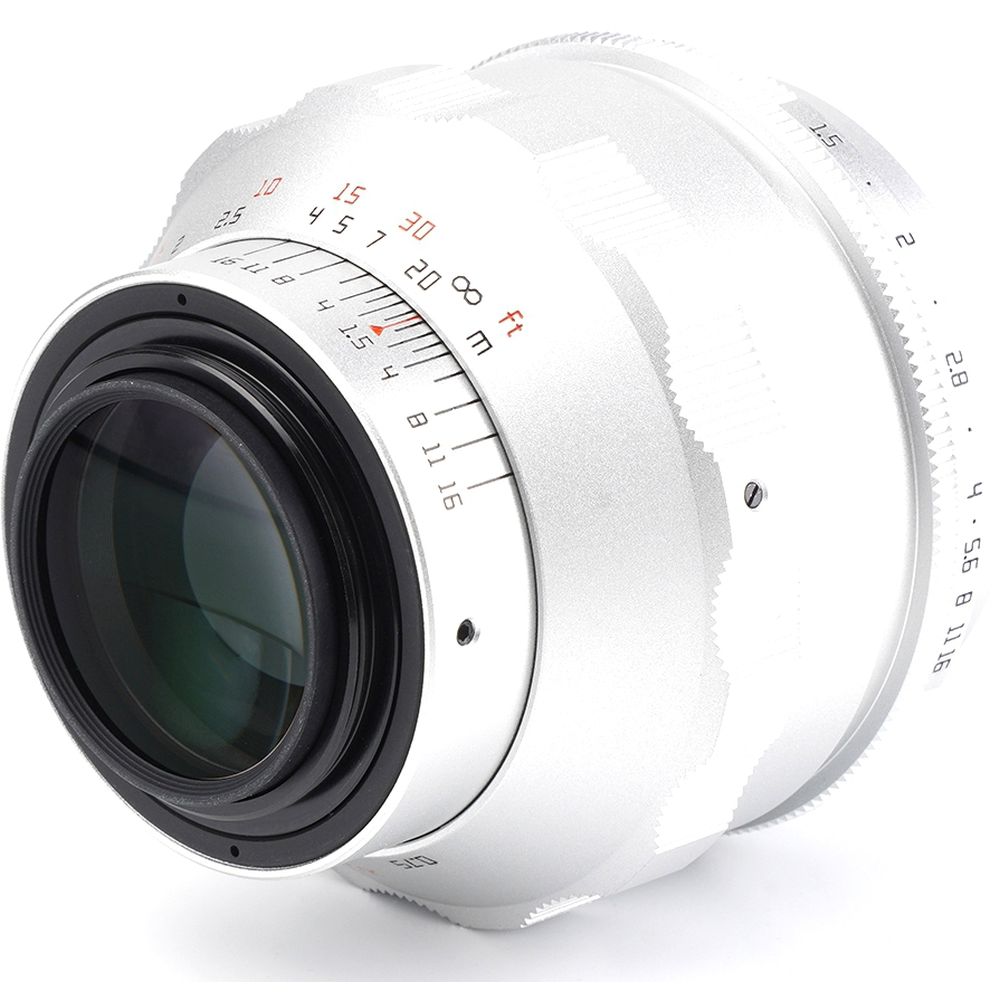 TTARTISAN 75mm f/1.5 pour M42 (Full Cadre), Argent