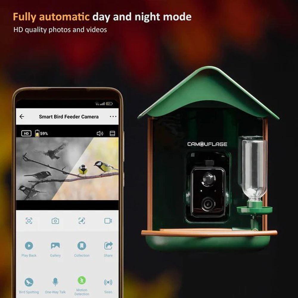 Camouflage EZ-BirdFeed Wildlife camera