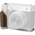 SmallRig 5265 Placa de montaje en forma de L con asa de madera para Fujifilm GFX 100RF (plateada)