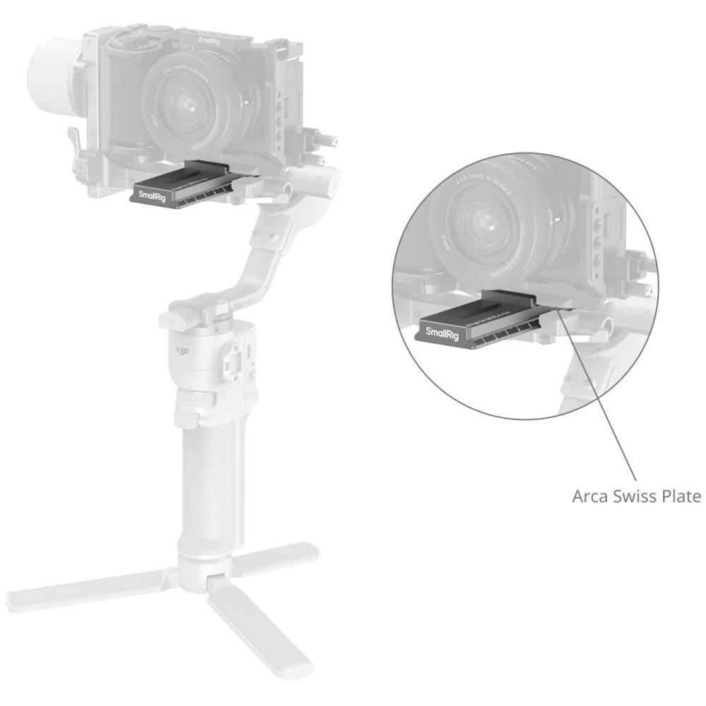 SmallRig 5336 Quick Release Plate voor DJI RS 4 Mini