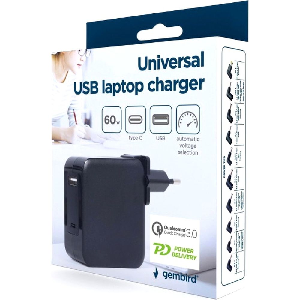 Gembird Universal USB Laptop Ladegerät
