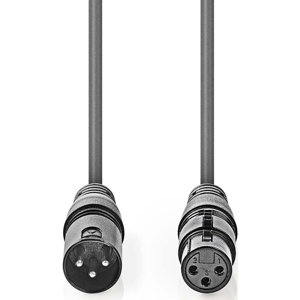 Nedis XLR 3-Pin Stecker-Buchse Kabel 3m