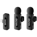 Boya BY-V20 V2.0 Microfono lavalier Wireless per USB-C - 2 x TX e 1 x RX