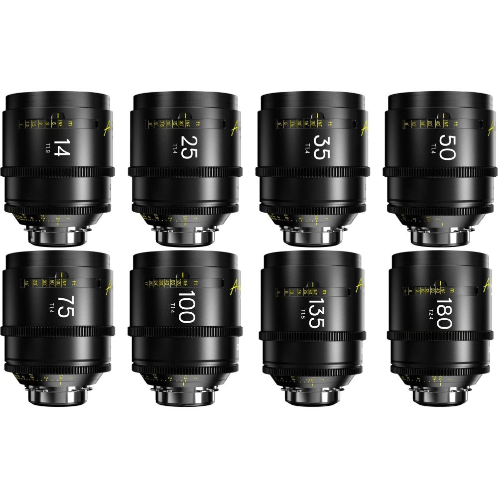 DZOFilm Arles 14/21/25/35/50/75/100/135mm FF/VV Prime Cine Objektiv PL-Mount (Meter)