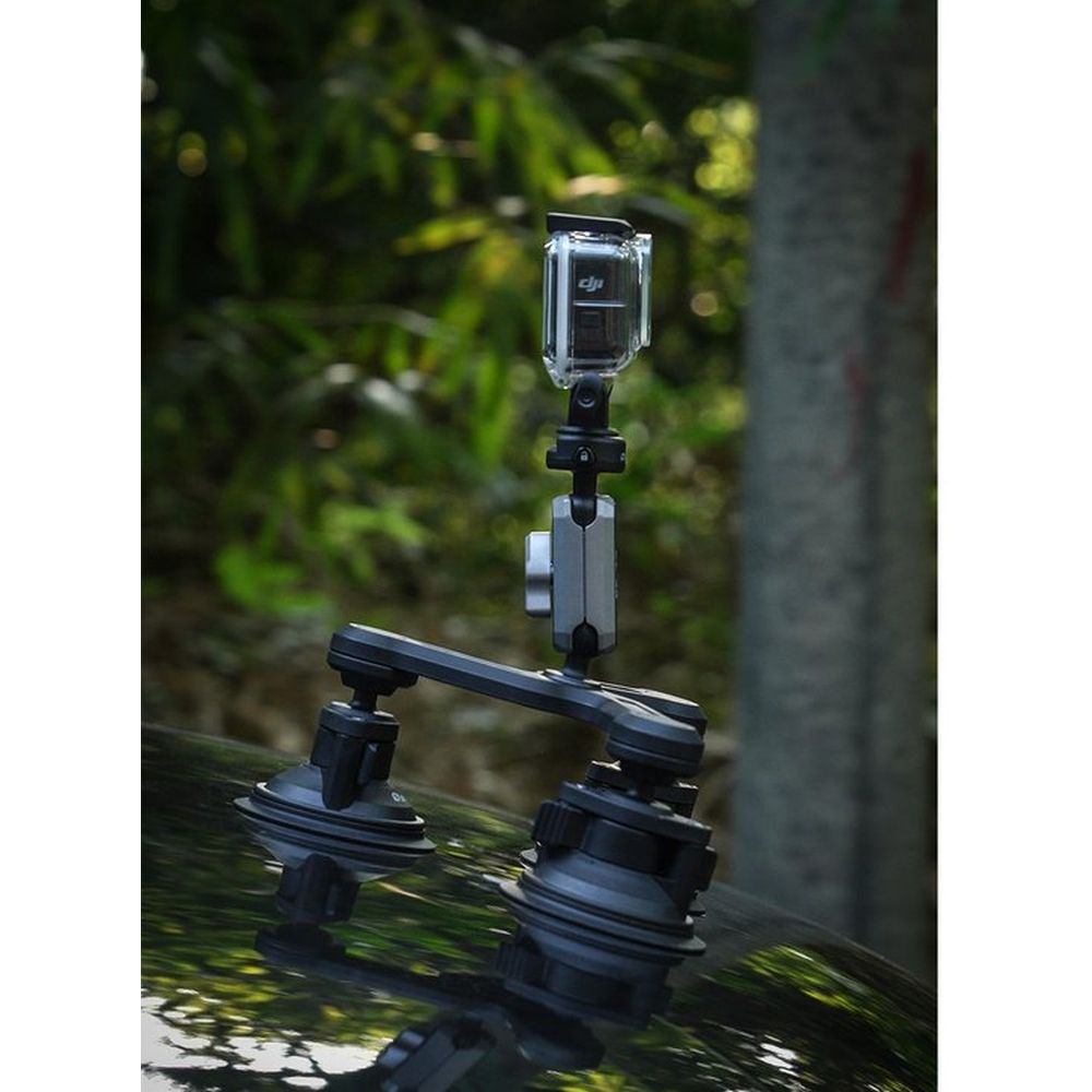 Leofoto LAC-05 Soporte de 3 ventosas para cámara de acción