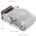 SmallRig 5261 L-Shape Mount Plate met Wooden Handle voor Fujifilm X-M5, silver