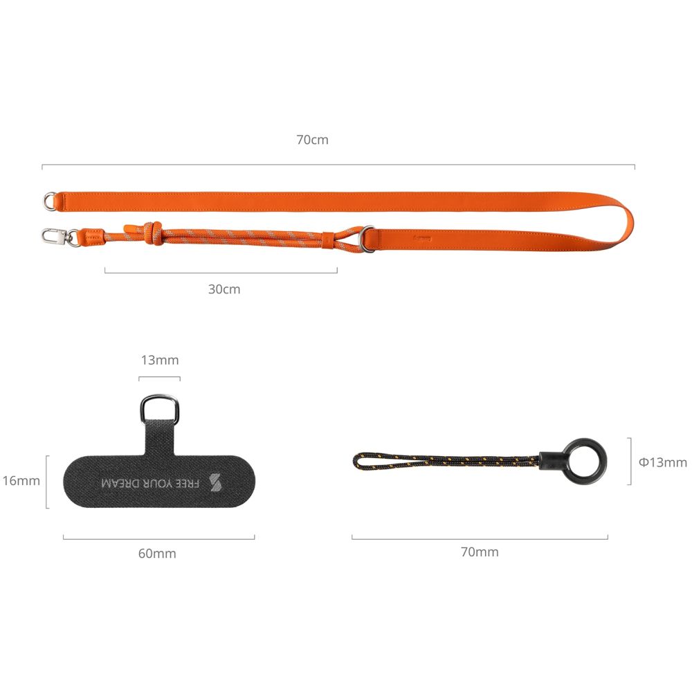 SmallRig 5300 Correa de hombro para teléfono FilMov, naranja