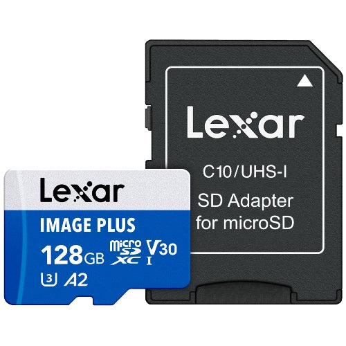 Lexar Image Plus Scheda MicroSD UHS-I V30 R100 MB/s - 128GB