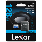 Lexar Image Plus Scheda MicroSD UHS-I V30 R100 MB/s - 128GB