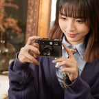 SmallRig 5394 L-förmige Montageplatte mit Holzgriff für FUJIFILM X halb, anthrazit