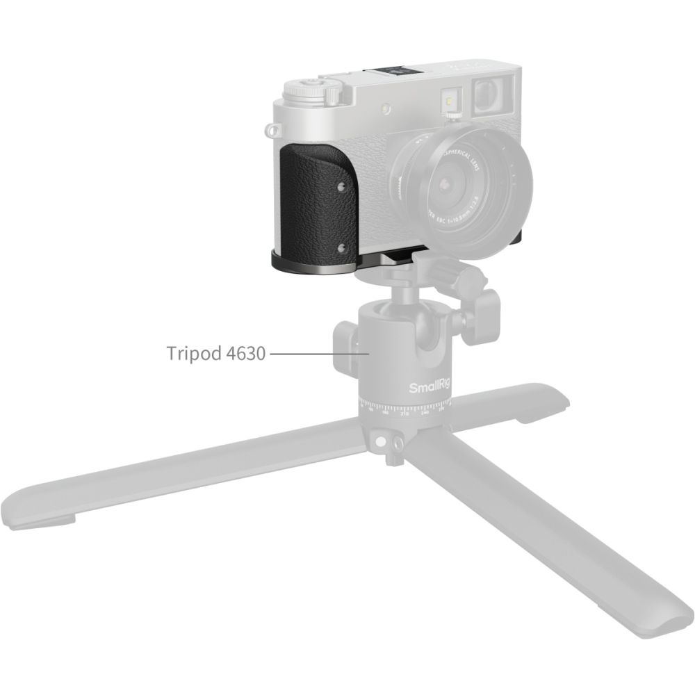 SmallRig 5217 L-förmige Montageplatte mit Silikongriff für FUJIFILM X halb, anthrazit