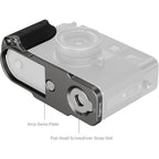 SmallRig 5217 L-förmige Montageplatte mit Silikongriff für FUJIFILM X halb, anthrazit