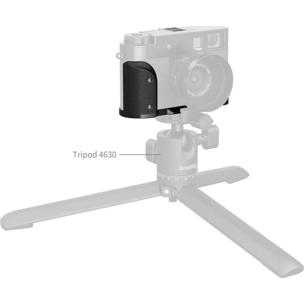 SmallRig 5332 L-förmige Montageplatte mit Silikongriff für FUJIFILM X halb, schwarz