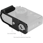 SmallRig 5332 L-förmige Montageplatte mit Silikongriff für FUJIFILM X halb, schwarz
