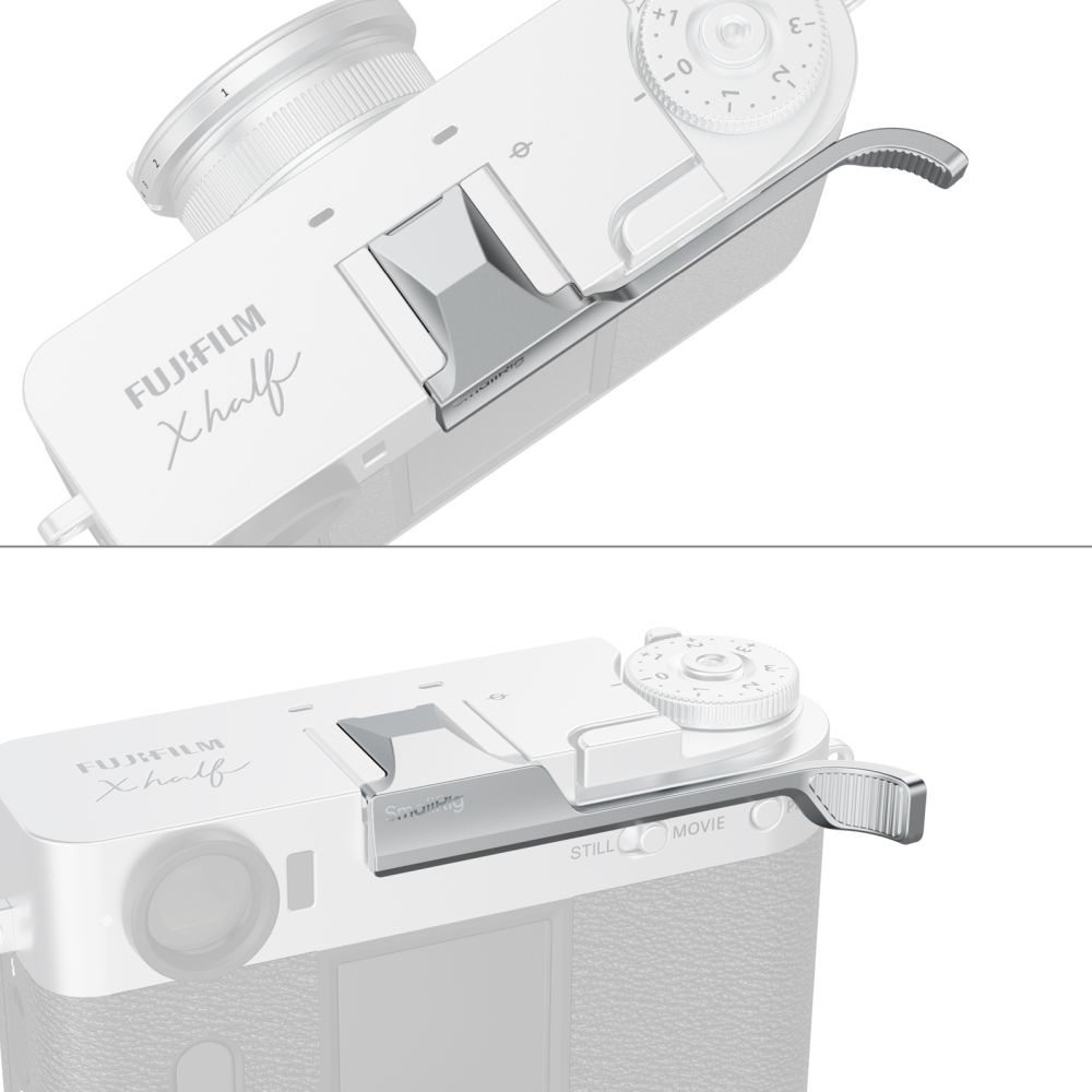 SmallRig 5221 Poignée de pouce pour FUJIFILM X half, argenté