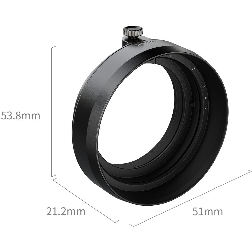 SmallRig 5215 Parasol para FUJIFILM X medio, negro