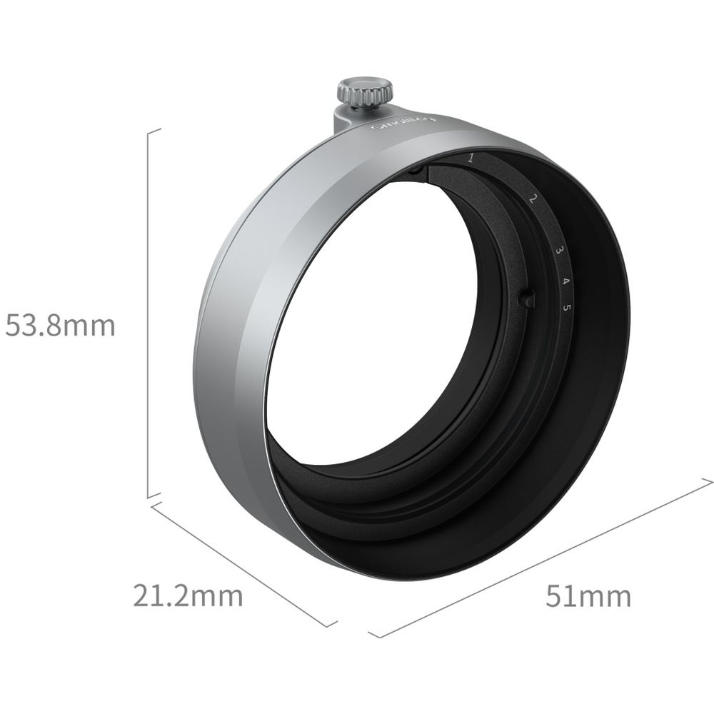 SmallRig 5393 Parasol para FUJIFILM X medio, plateado