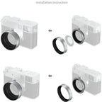 SmallRig 5393 Parasol para FUJIFILM X medio, plateado