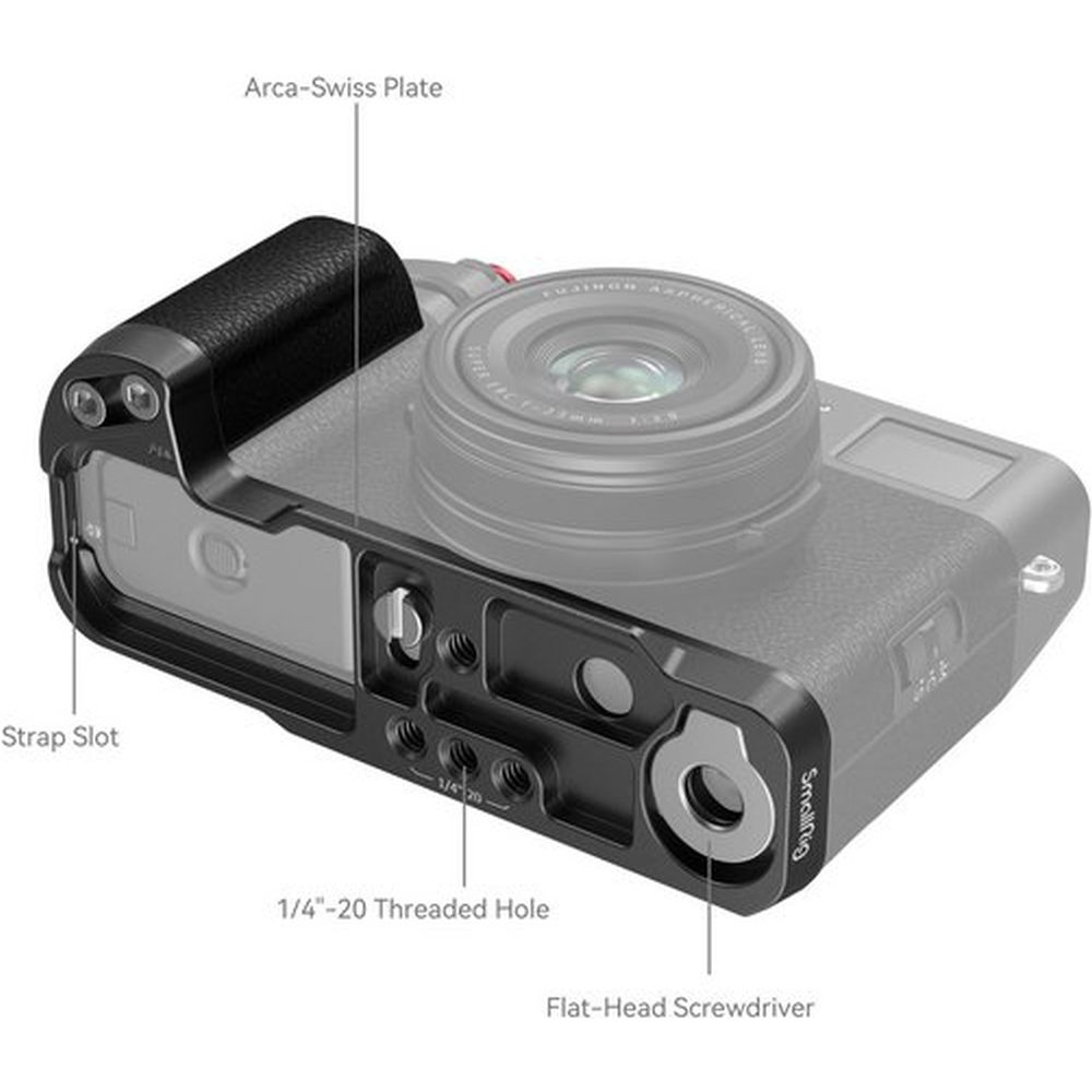 SmallRig 4556B Impugnatura a L per Fujifilm X100VI / X100V (nero)