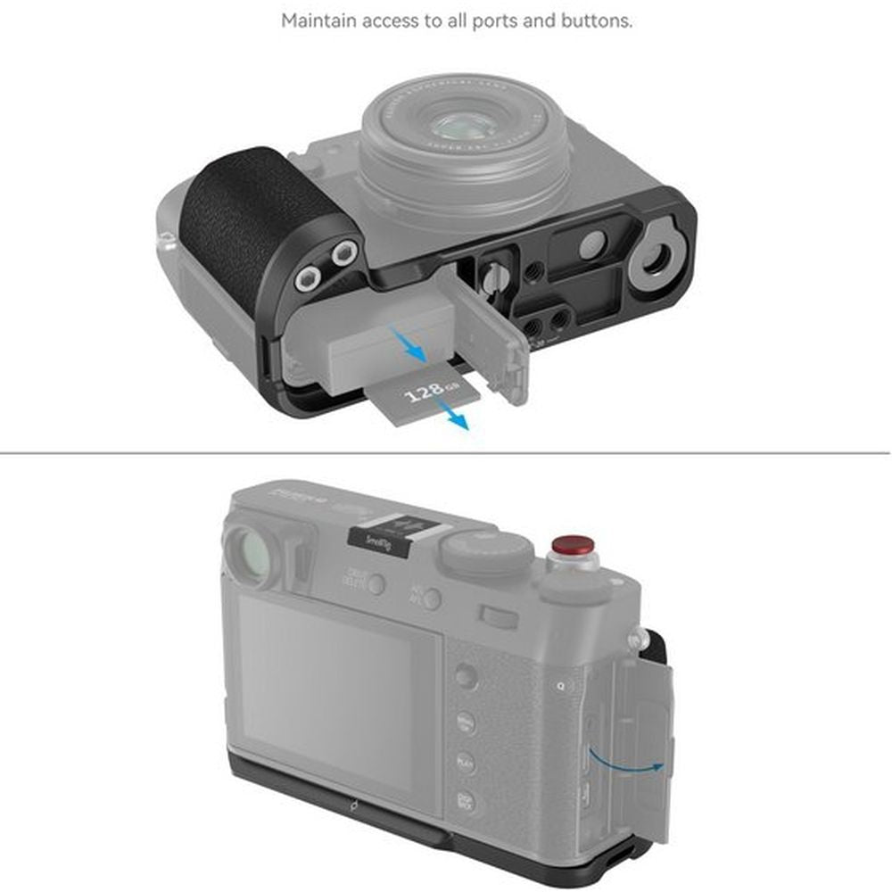 SmallRig 4556B Impugnatura a L per Fujifilm X100VI / X100V (nero)