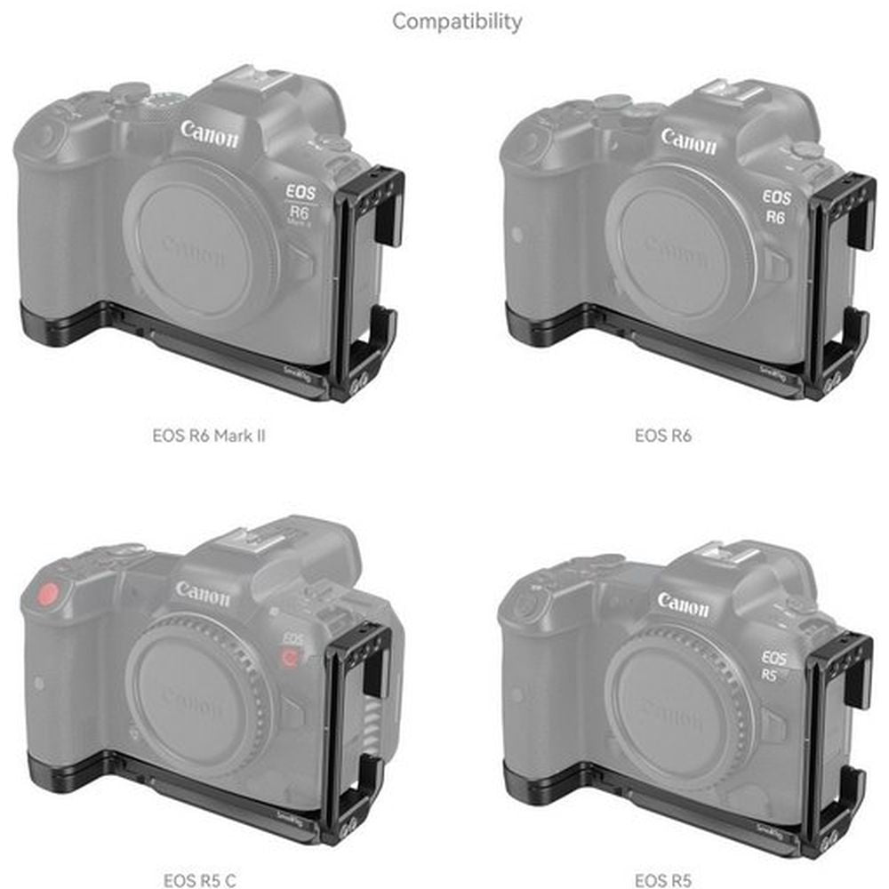 SmallRig 4160B L-Shape Montageplatte für Canon EOS R6 Mark II / R5 / R5 C / R6