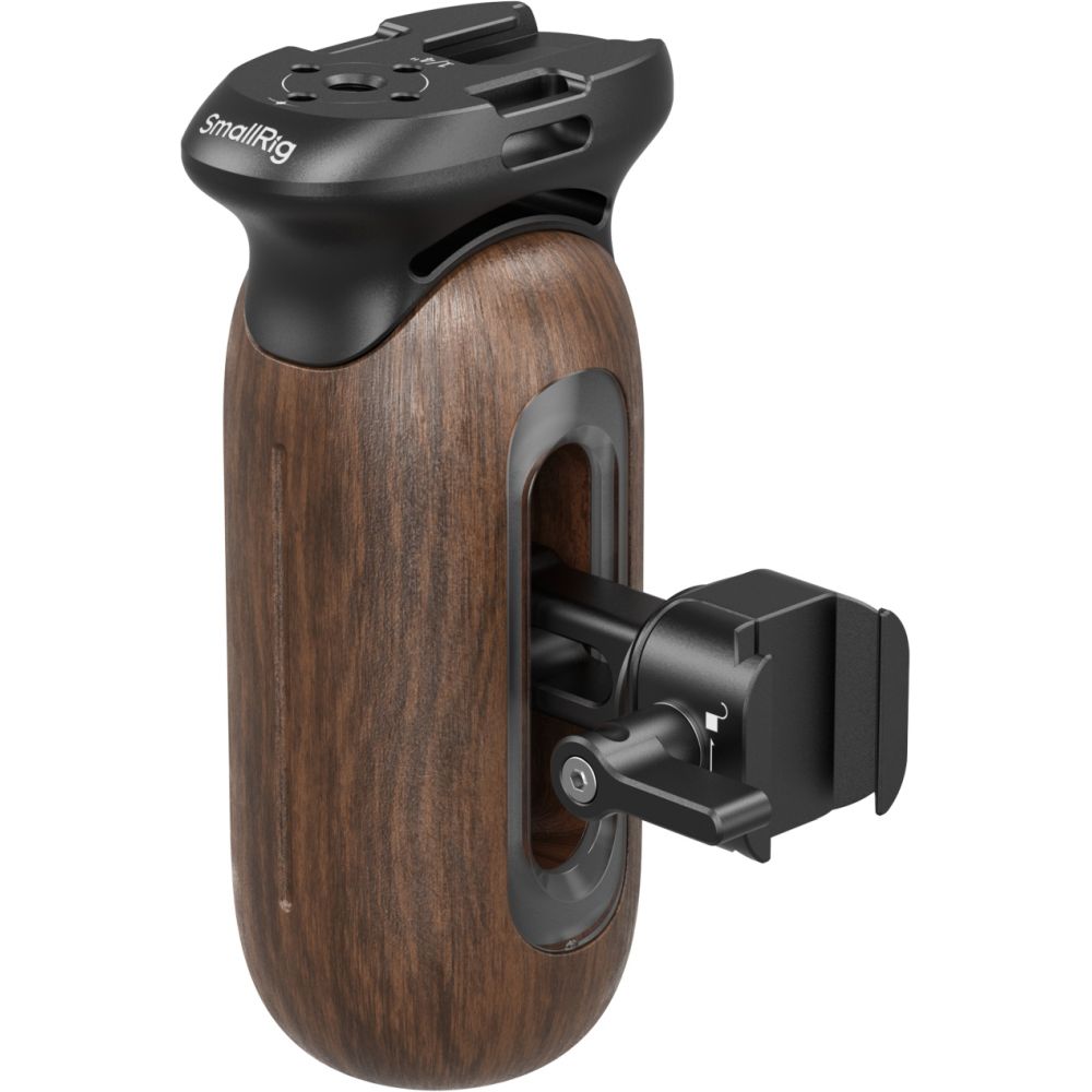 SmallRig 5239 Empuñadura lateral de madera con abrazadera OTAN