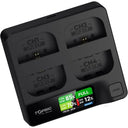 Accsoon TopRig 100W Cargador rápido LP-E6 de 4 bahías