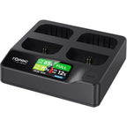 Accsoon TopRig 100W Cargador rápido LP-E6 de 4 bahías