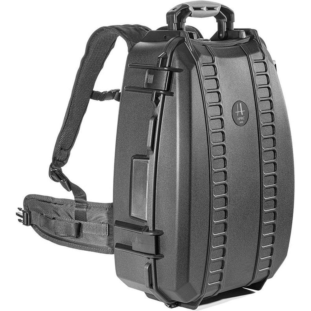 HPRC 3600 Mochila negra con asa naranja
