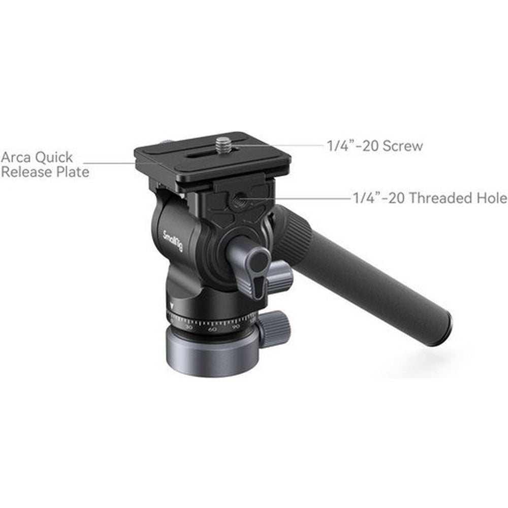 SmallRig 4170B Placa de montaje de cabezal de vídeo con base niveladora CH2