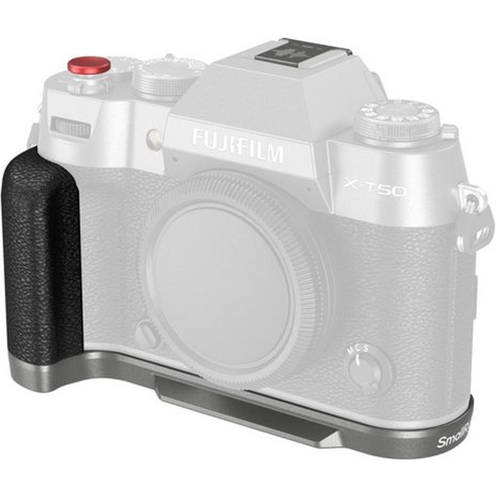 SmallRig 4712B L-förmiger Griff für Fujifilm X-T50 (Silikon/Kohlensilber)
