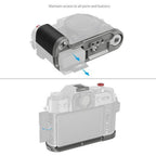 SmallRig 4712B L-förmiger Griff für Fujifilm X-T50 (Silikon/Kohlensilber)