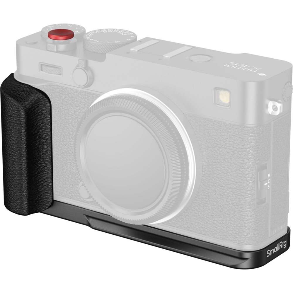 SmallRig 5448 L-förmige Montageplatte mit Silikongriff für Fujifilm X-E5, schwarz