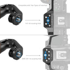 SmallRig 5252 Wooden Top Handle met 1/4"-20 en ARRI 3/8"-16 Locating Screw
