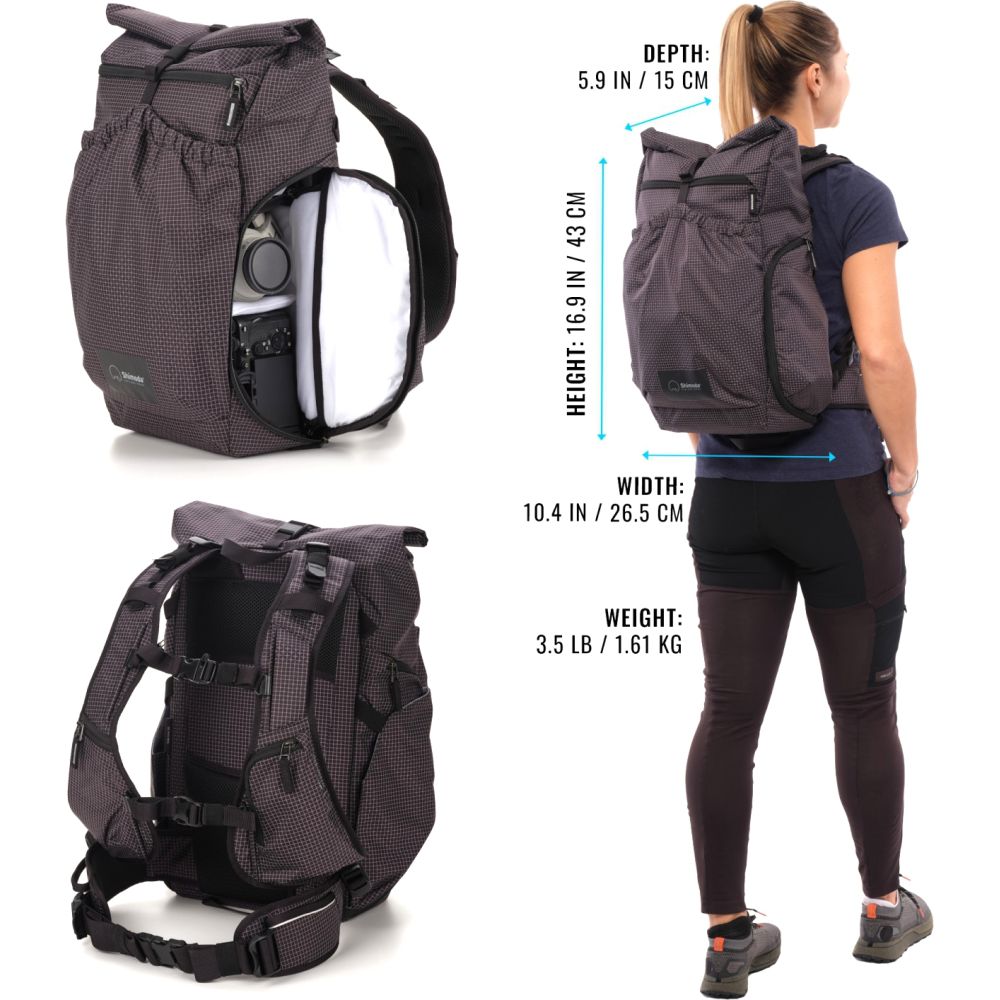 Shimoda Mochila Side lite 22 Starter Kit Mujer - negro/blanco - 520-373