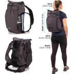 Shimoda Mochila Side lite 22 Starter Kit Mujer - negro/blanco - 520-373