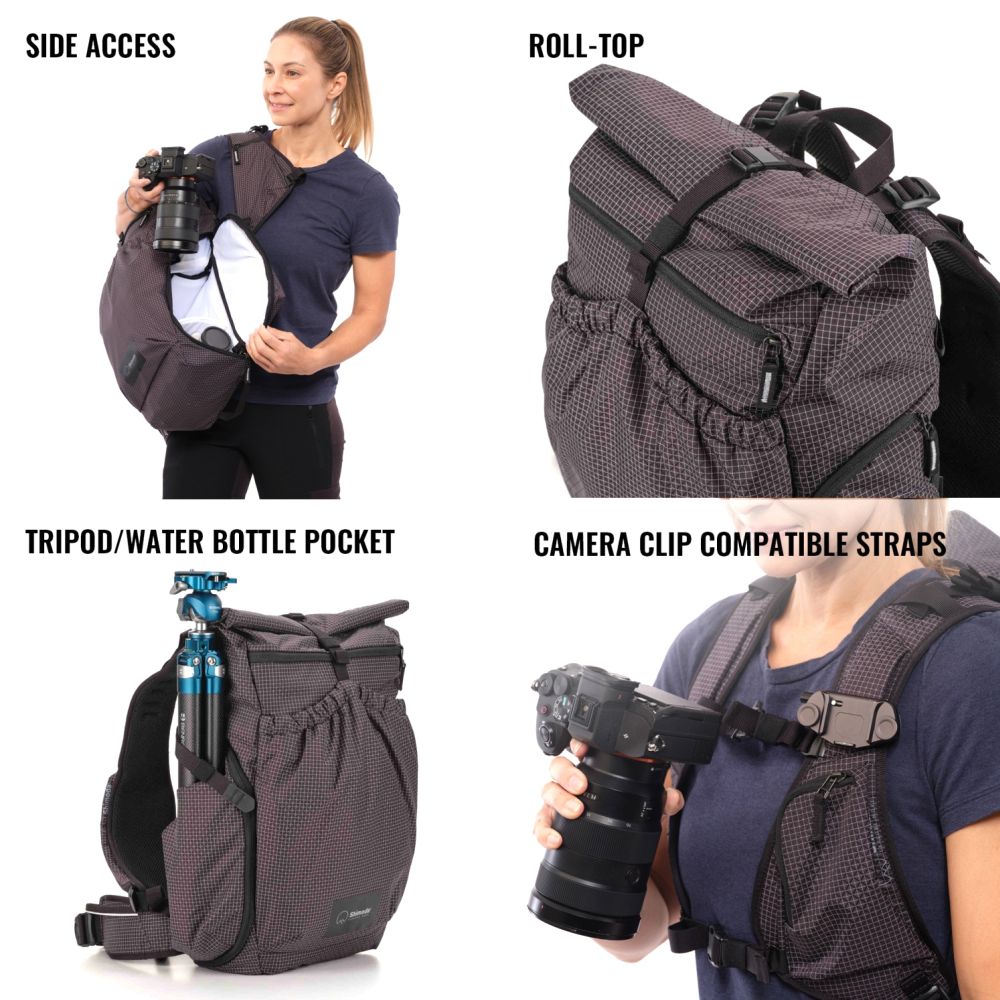 Shimoda Mochila Side lite 22 Starter Kit Mujer - negro/blanco - 520-373