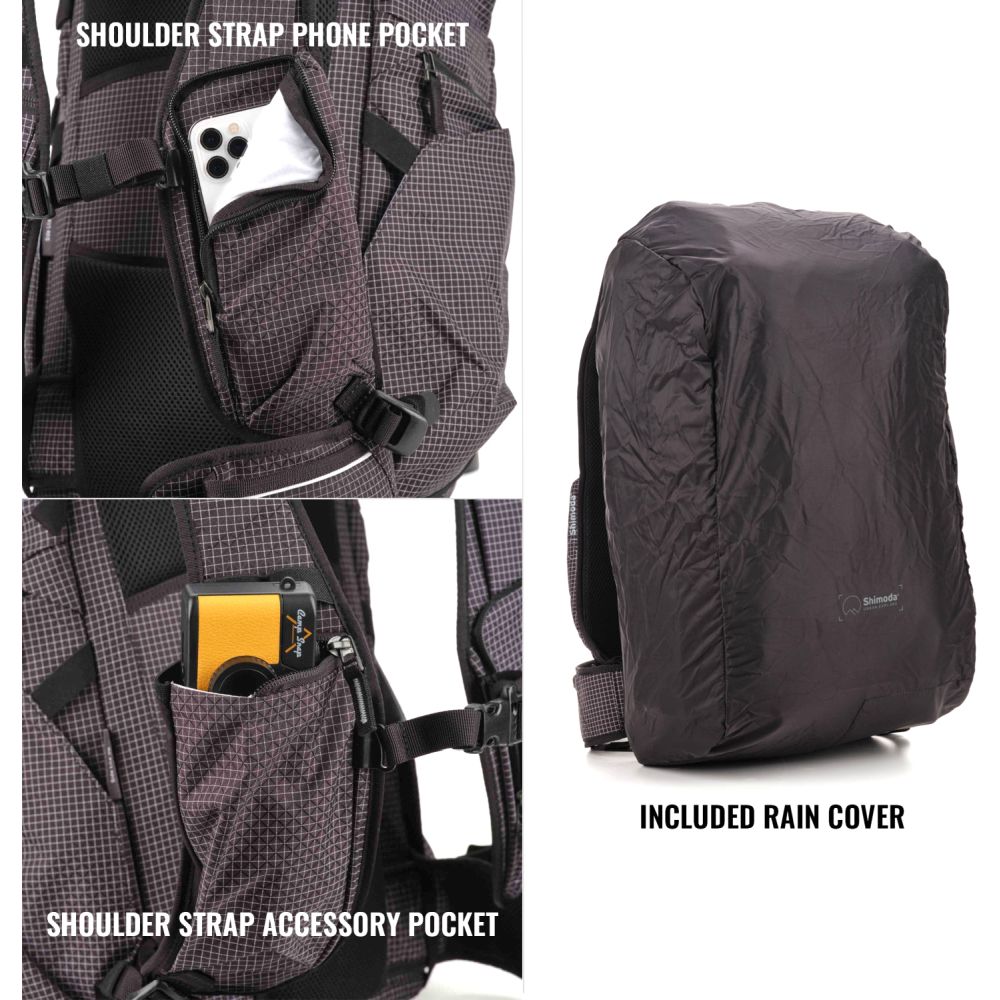 Shimoda Mochila Side lite 22 Starter Kit Mujer - negro/blanco - 520-373