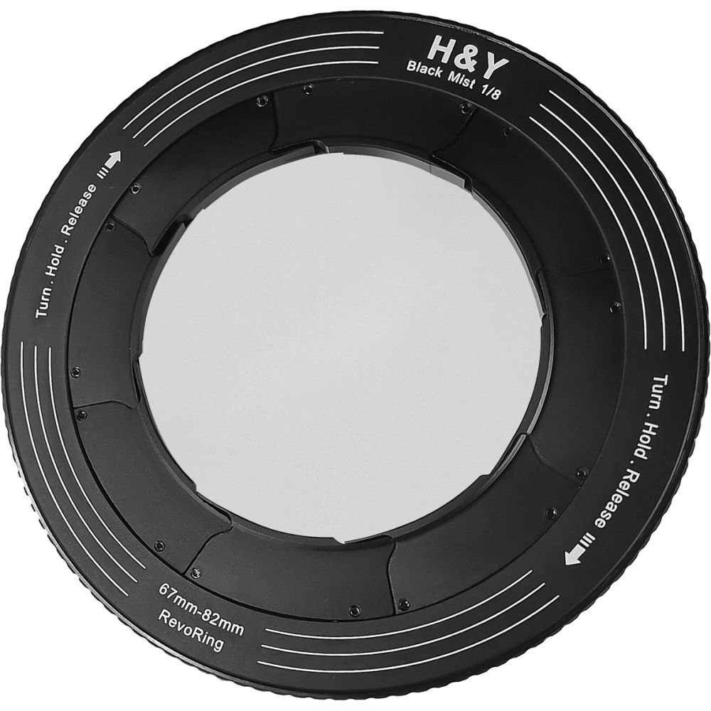 H&Y RevoRing Negro promist 1/8 Filtro (67-82mm)
